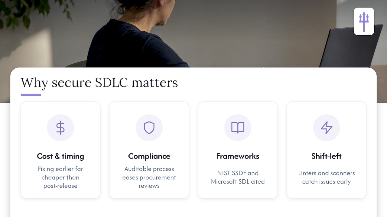 Why convert your SDLC to a secure SDLC — overview diagram