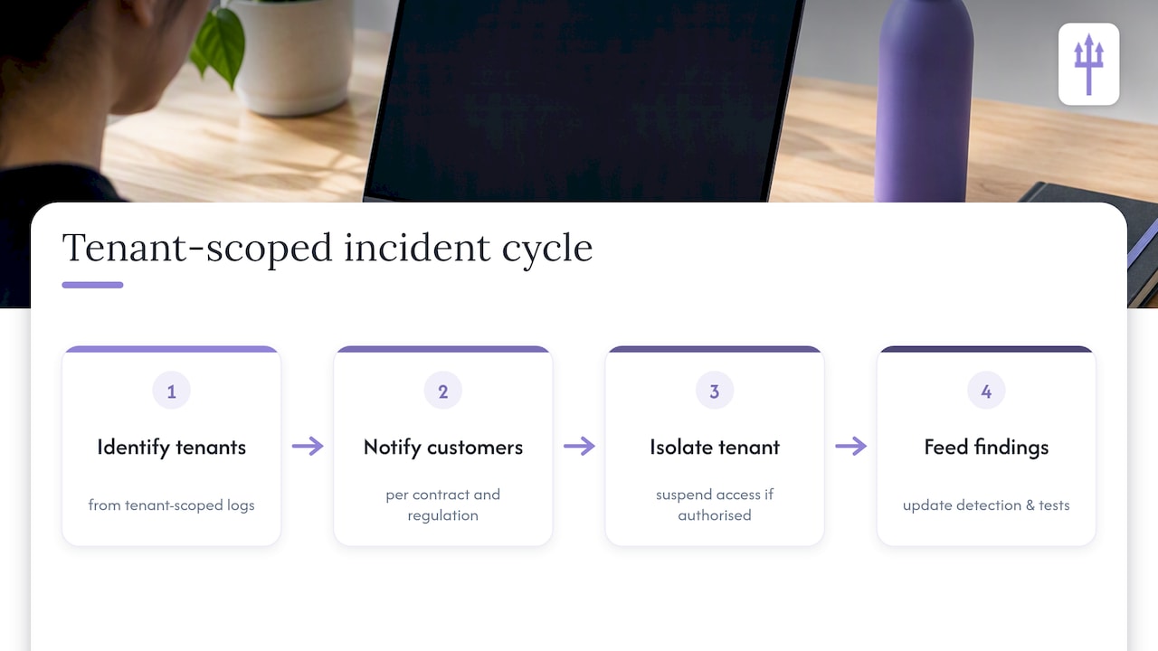 Tenant-scoped incident response cycle