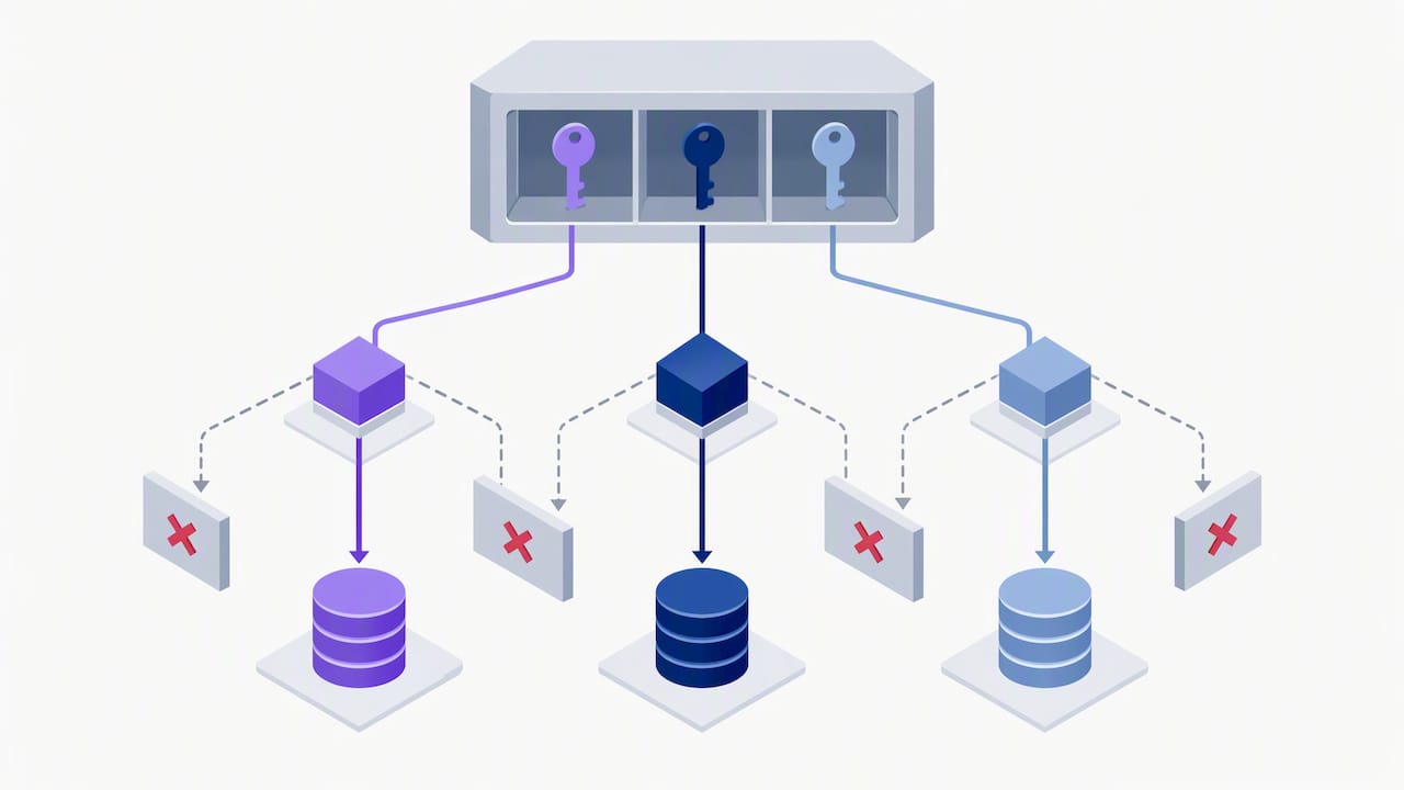 Separate encryption keys protecting tenant data