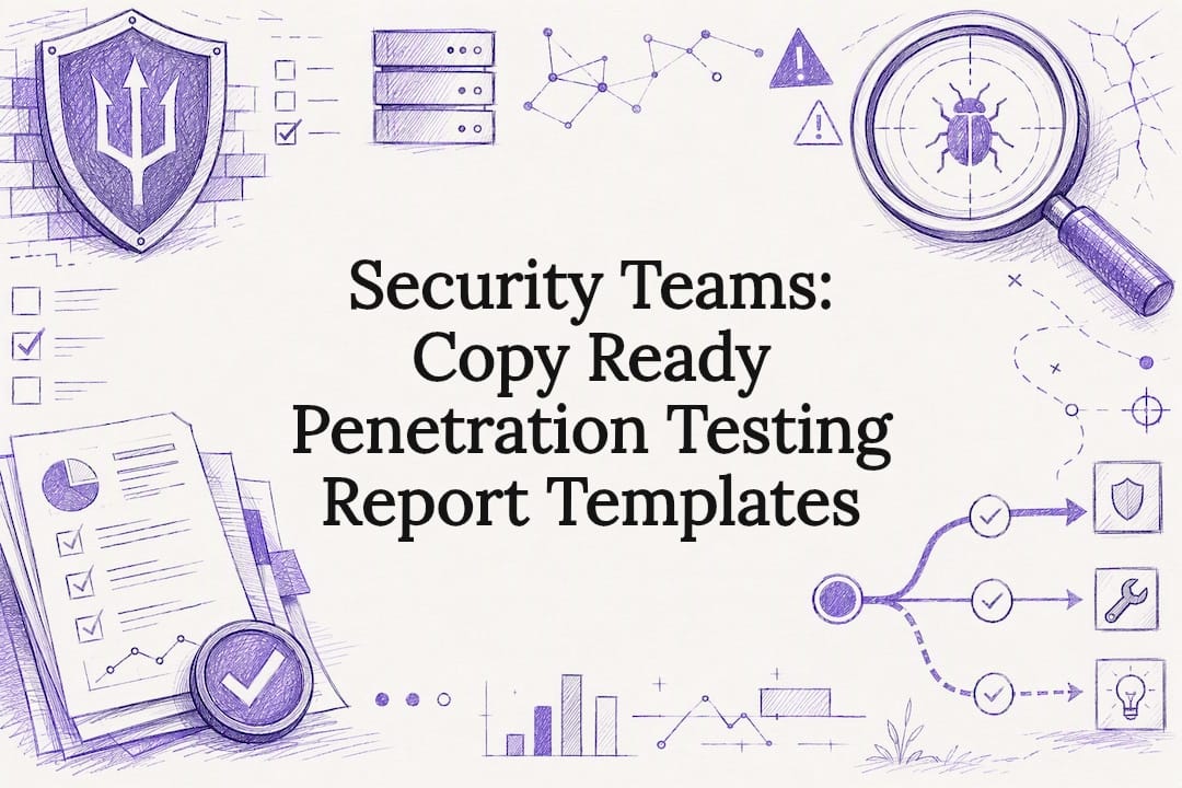 Security report template title card