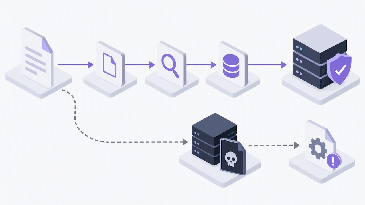 File checks blocking dangerous upload paths